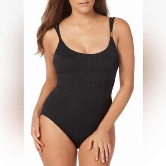 Miraclesuit Other - AMORESSA BY MIRACLESUIT MILKY WAY AQUILA ONE PIECE SWIMSUIT BLACK SIZE 14‎ NWT